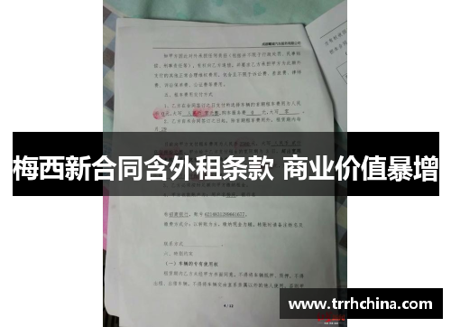 梅西新合同含外租条款 商业价值暴增